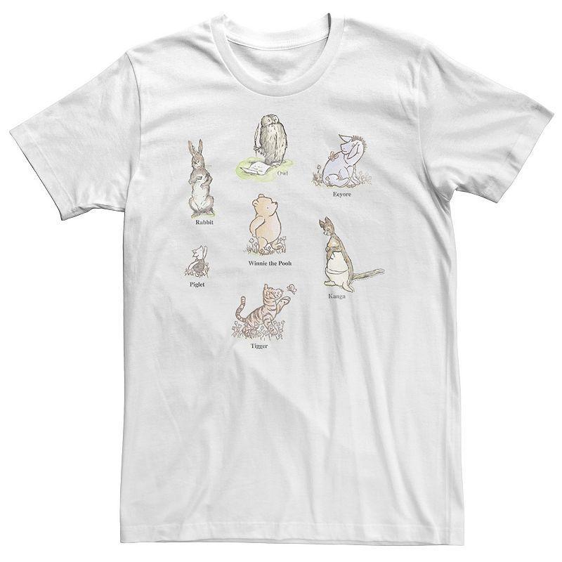 Big & Tall Disney Winnie The Pooh Classic Group Shot Tee, Mens Product Image