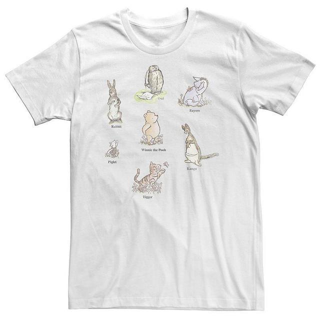 Big & Tall Disney Winnie The Pooh Classic Group Shot Tee, Mens Product Image