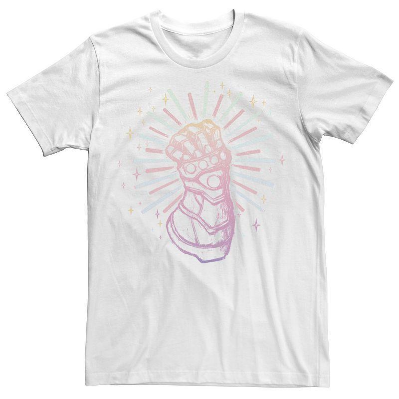 Mens Marvel Avengers Infinity Gauntlet Pastel Sketch Tee Product Image