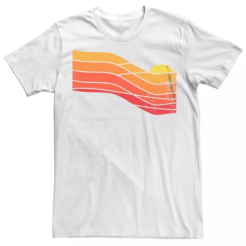 Mens 70s Retro Sunset Graphic Tee Product Image