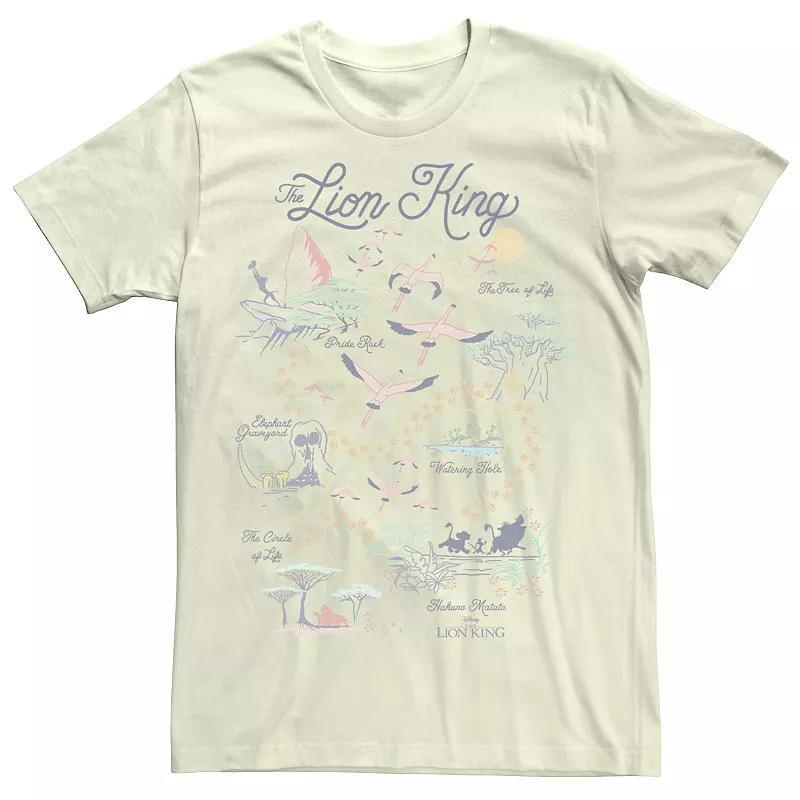 Disneys The Lion King Mens Map Of The World Tee Product Image