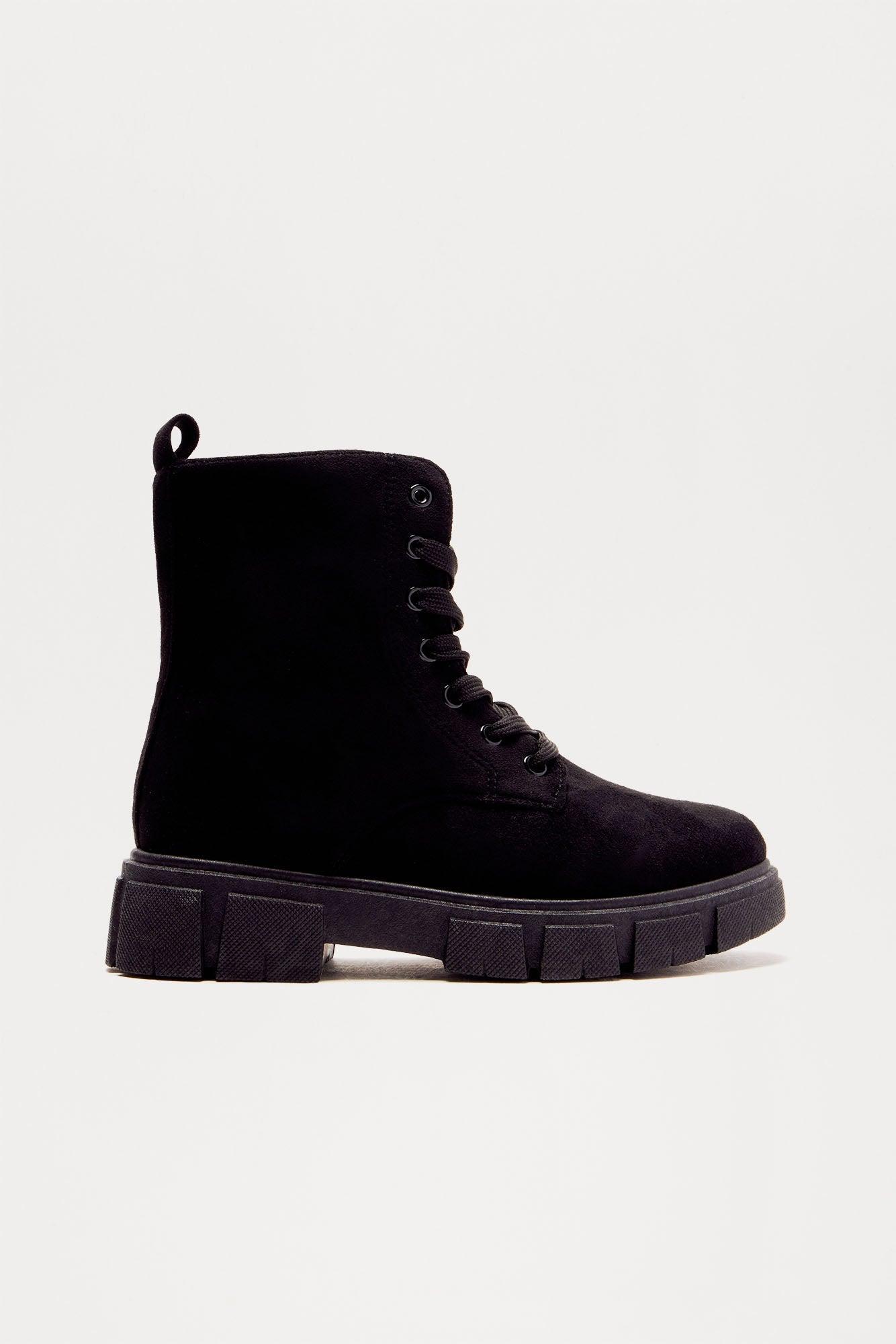 Caryn Combat Boots - Black Product Image