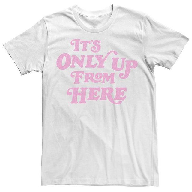 Mens Trendy Only Up Text Tee Product Image