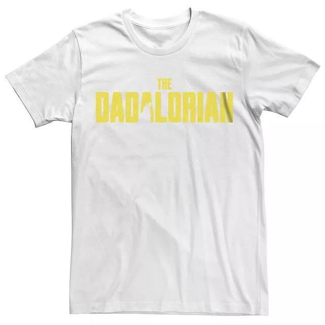 Mens Star Wars The Mandalorian Dadalorian Yellow Logo Graphic Tee Product Image