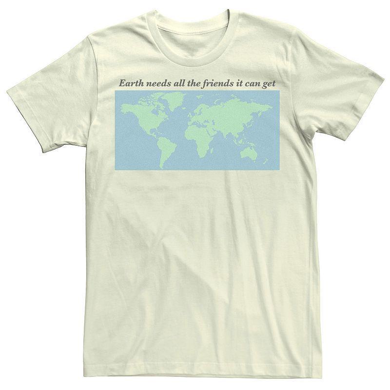 Mens Earth Day Earth Needs All The Friends It Can Get Tee Product Image