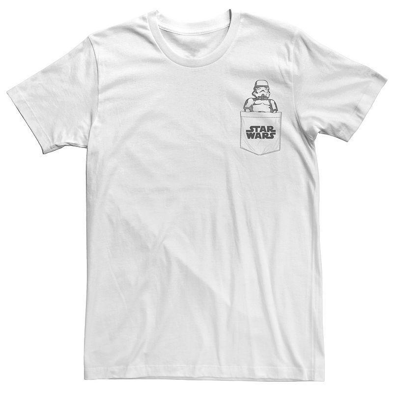 Mens Star Wars Stormtrooper Title Logo Pocket Tee Product Image