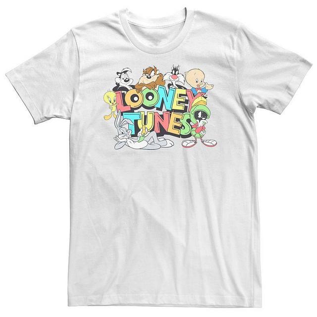 Big & Tall Looney Tunes Full Cast Portrait Tee, Mens Product Image