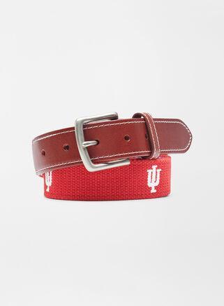 Peter Millar Mens Indiana Belt | Color: Crimson | Size: 40 Product Image