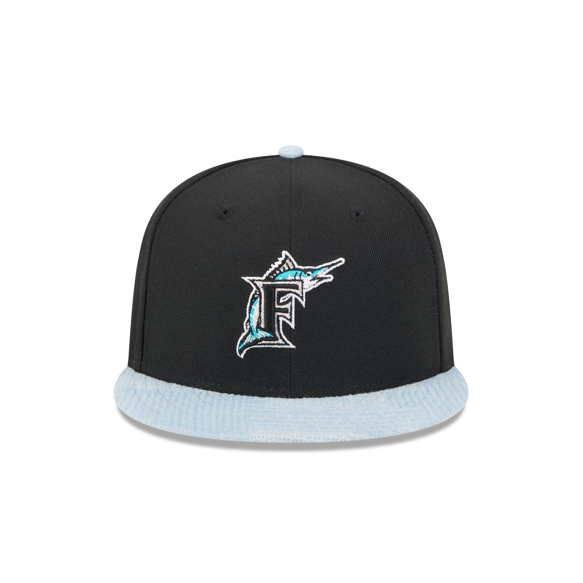 Miami Marlins Patch Denim 59FIFTY Fitted Hat Male Product Image