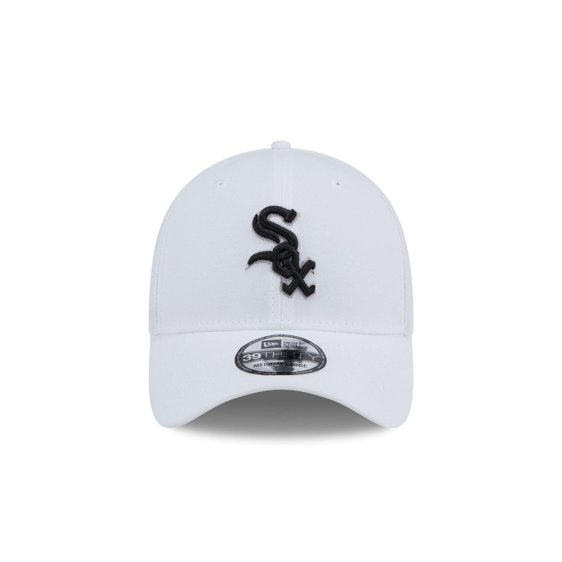 Chicago White Sox Optic White 39THIRTY Stretch Fit Hat Male Product Image