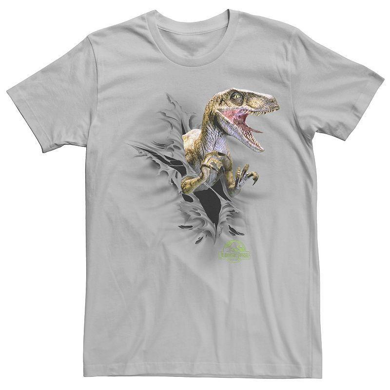 Mens Jurassic Park Ripping Velociraptor Graphic Tee Product Image