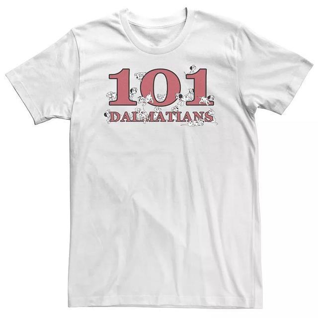 Big & Tall Disney 101 Dalmatians Puppy Logo Tee, Mens Product Image