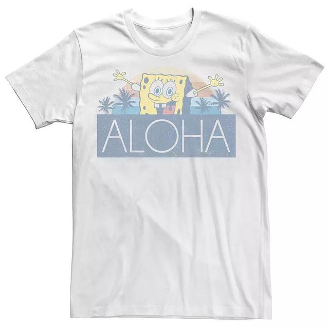 Mens Nickelodeon SpongeBob SquarePants Aloha Vintage Sunset Tee Product Image