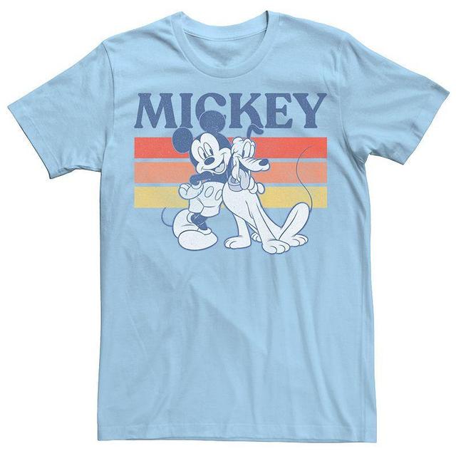 Disneys Mickey And Friends Mickey And Pluto Mens Retro Line Tee Product Image