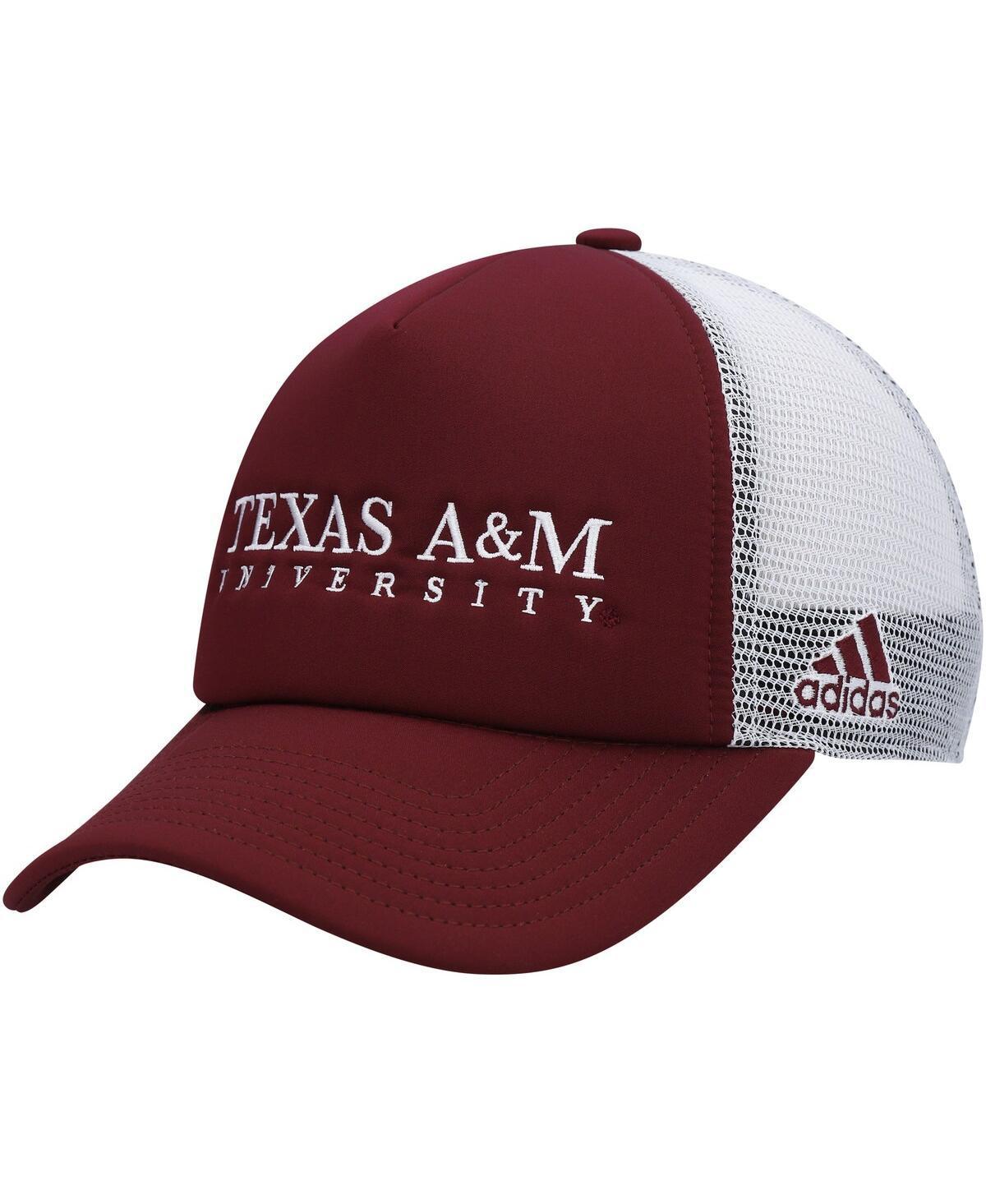 Mens adidas Maroon Texas A&M Aggies Foam Trucker Snapback Hat - Maroon Product Image