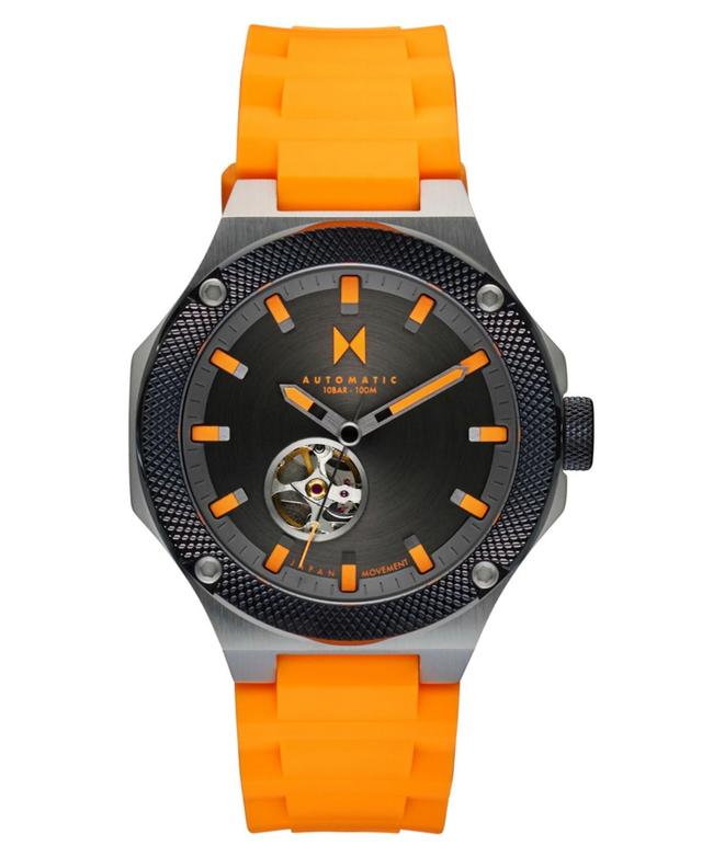 MVMT Mens Raptor Automatic Orange Silicone Strap Watch Product Image