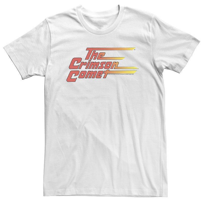 Big & Tall DC Comics The Flash Crimson Comet Text Poster Tee, Mens Product Image