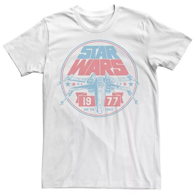 Big & Tall Star Wars Patriotic X-Wing Vintage Badge Tee, Mens Product Image