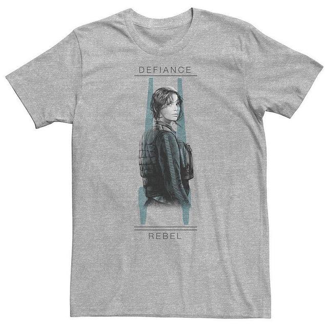 Big & Tall Star Wars Rogue One Jyn Defiance U-Wing Tee, Mens, Size: 5XL, Grey Product Image