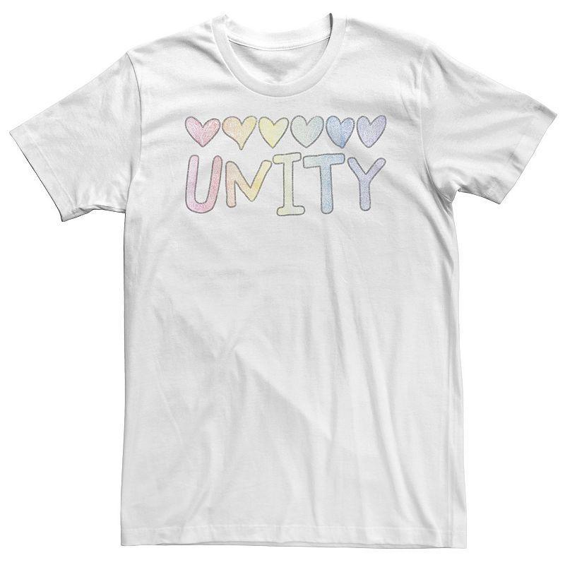 Big & Tall Unity Hearts Pastel Text Tee, Mens Product Image