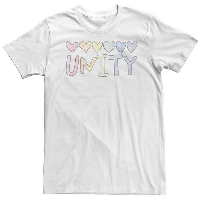 Big & Tall Unity Hearts Pastel Text Tee, Mens Product Image