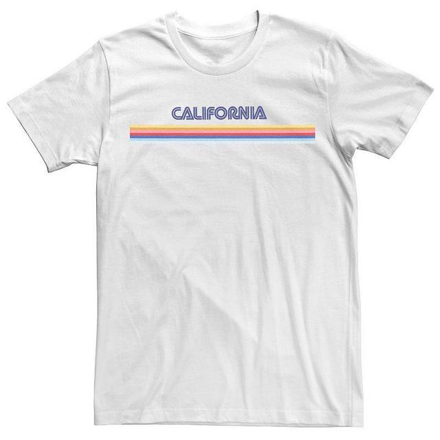 Mens California Colorful Vintage Stripes Tee Product Image