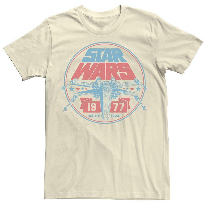 Mens Star Wars Patriotic X-Wing Vintage Badge Graphic Tee Product Image