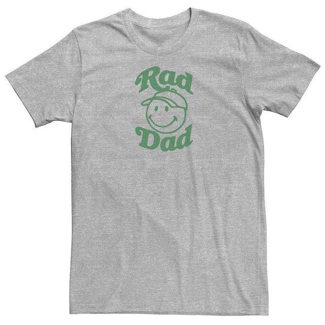 Mens Rad Dad Smiley Face With Cap Graphic Tee Product Image