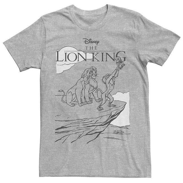 Mens Disney The Lion King Outline Tee White Product Image