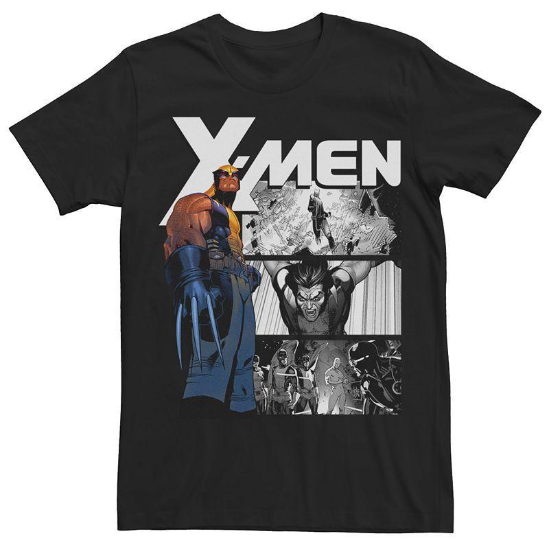 Mens Marvel Classic X-Men Wolverine Panels Graphic Tee Product Image