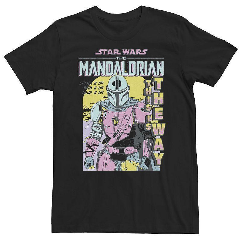 Mens Star Wars The Mandalorian Mando Pop Poster Tee Product Image