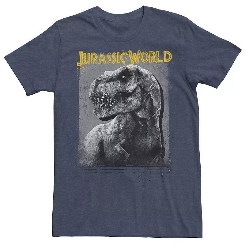 Mens Jurassic World T-Rex Profile Shading Tee Grey Product Image