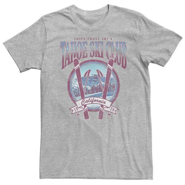 Big & Tall Tahoe Ski Club California 1978 Graphic Tee, Mens Athletic Grey Product Image