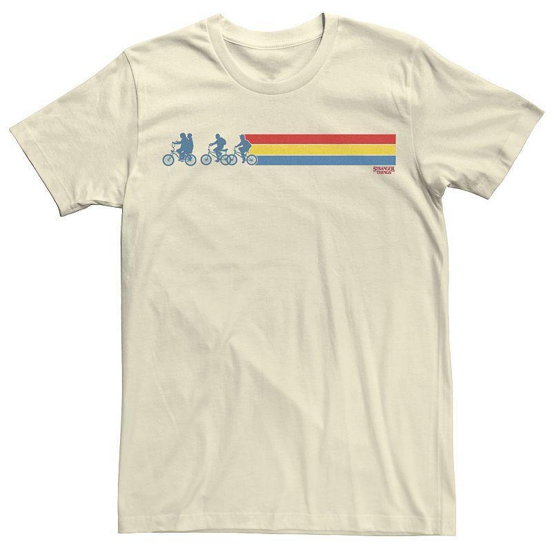 Mens Netflix Stranger Things Retro Stripe Silhouettes Tee Product Image