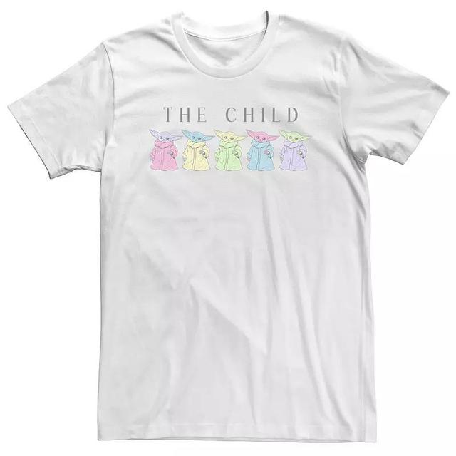 Big & Tall Star Wars: The Mandalorian The Child Variation Portrait Tee, Mens White Product Image