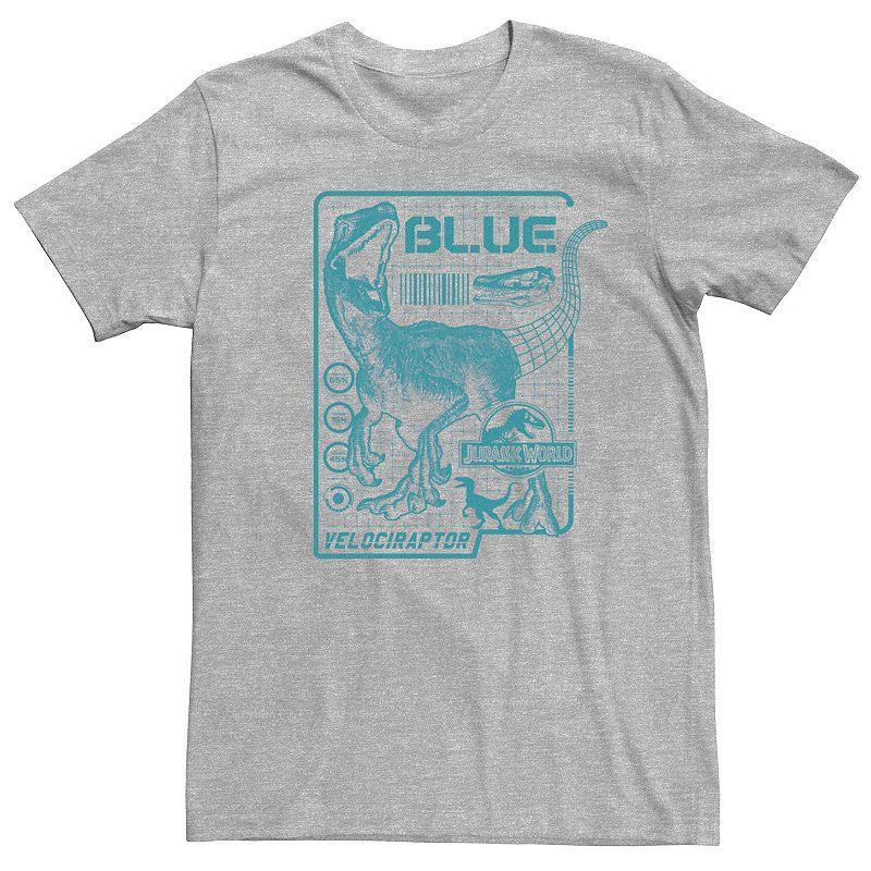 Mens Jurassic World Two Blue Raptor Schematic Tee Product Image