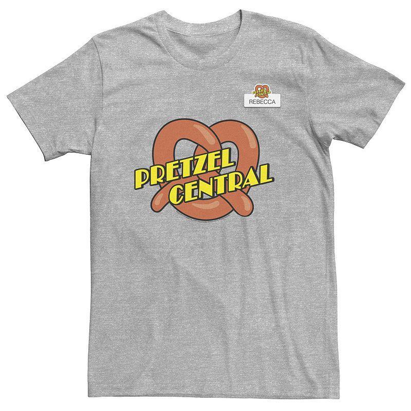 Big & Tall Crazy Ex Girlfriend Pretzel Central Logo Tee, Mens Athletic Grey Product Image