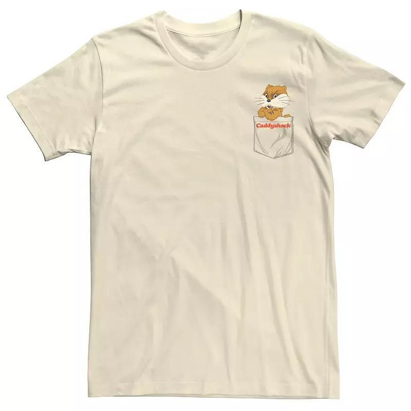 Mens Caddyshack Gopher Faux-Pocket Tee Product Image