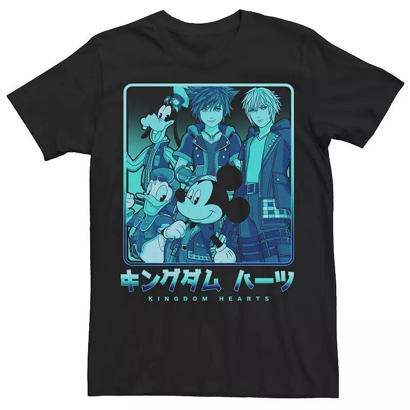 Mens Kingdom Hearts Keyblade Crew Group Shot Tee Product Image