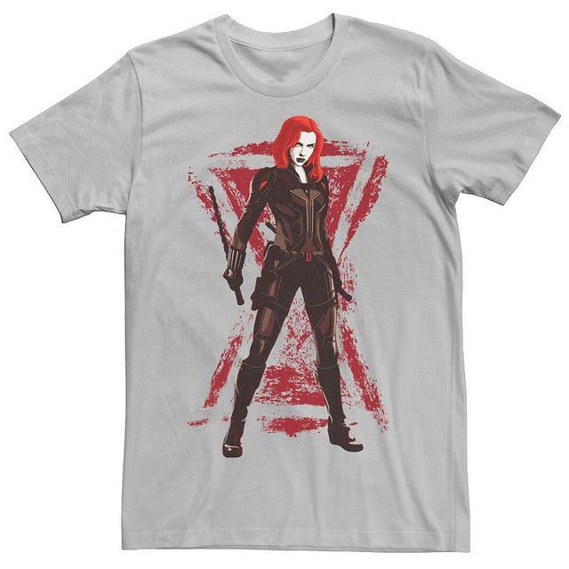 Mens Marvel Black Widow Painted Logo Portrait Tee Product Image