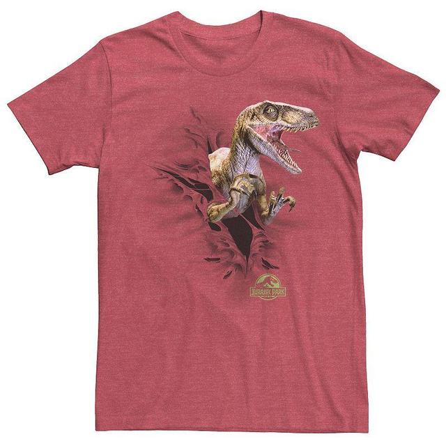 Mens Jurassic Park Ripping Velociraptor Graphic Tee Product Image