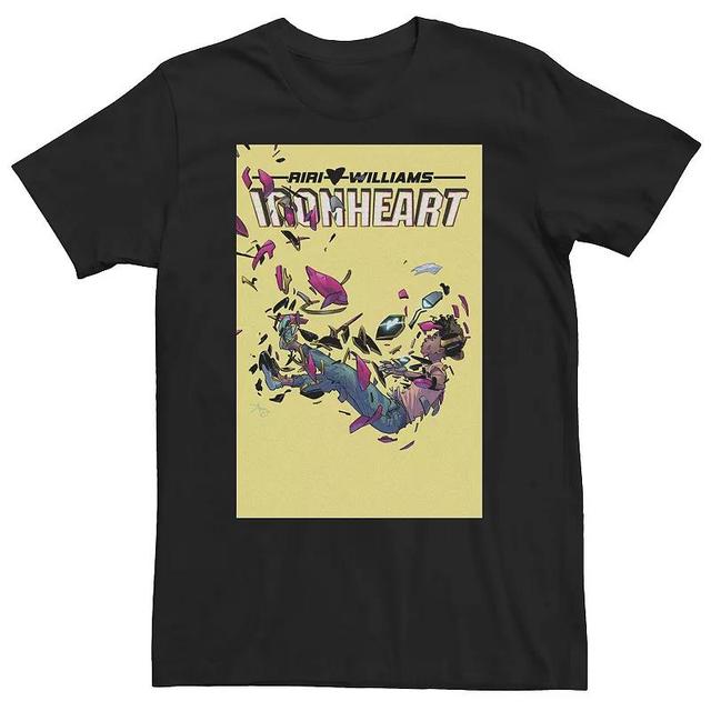 Big & Tall Marvel Comixology The Fall Of Iron Heart Comic Book Cover Tee, Mens, Size: 3XL, Black Product Image