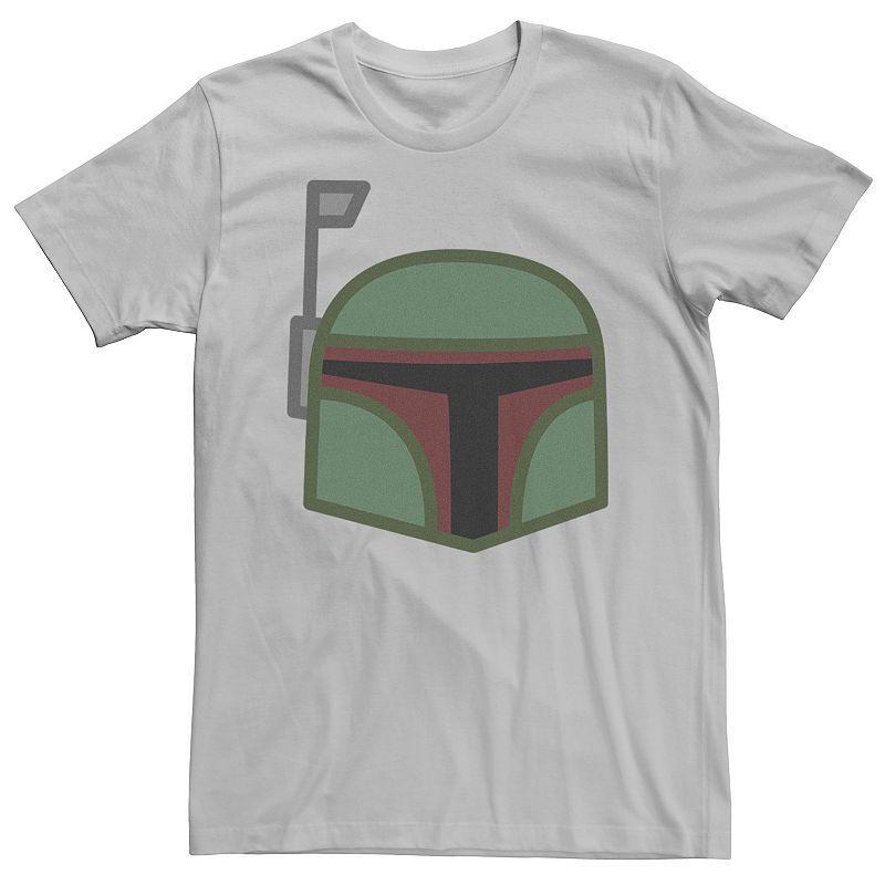 Mens Star Wars Boba Fett Helmet Flattened Art Tee Product Image