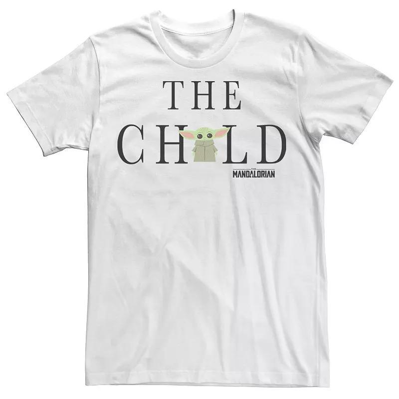 Mens Star Wars The Mandalorian The Child Simple Text Portrait Tee Product Image