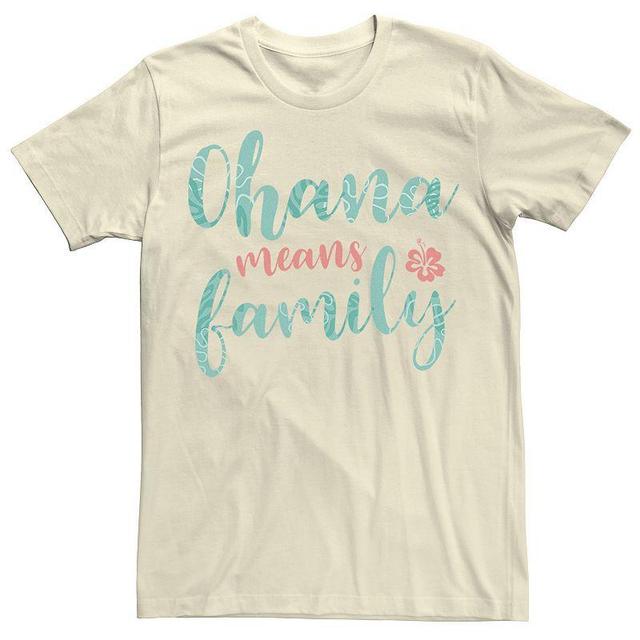 Disneys Lilo & Stitch Mens Ohana Means Family Tropical Fill Tee Product Image