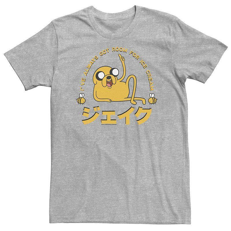 Big & Tall Adventure Time Jake Ive Always Got Room For Ice Cream Kanji Tee, Mens, Size: 4XL, Med Grey Product Image