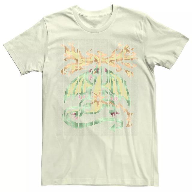 Mens Netflix Stranger Things Scantron Dragon With Fire Tee Product Image