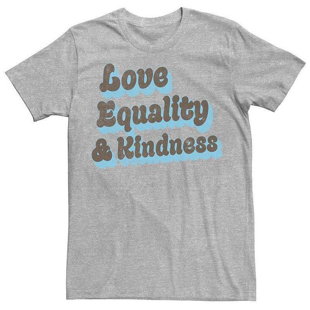 Mens Fifth Sun Love Equality & Kindness Stack Tee Athletic Grey Product Image