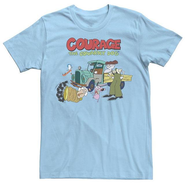 Mens Courage The Cowardly Dog Scene Logo Tee Product Image