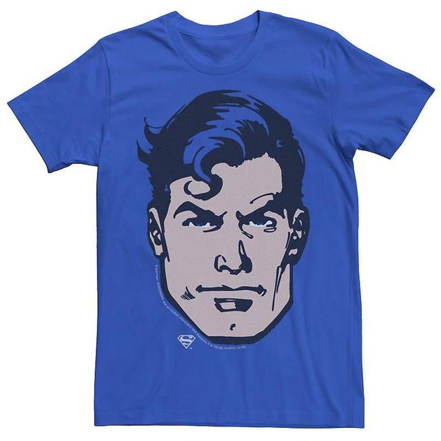 Mens DC Comics Superman Big Face Portrait Graphic Tee Product Image